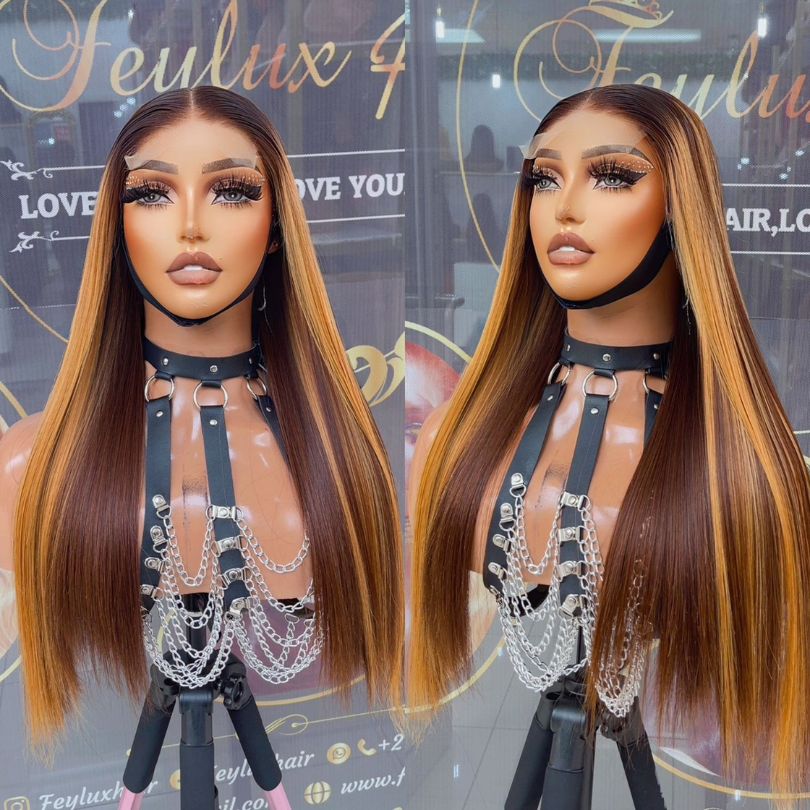 24 inch, 5x5 Glueless DD Closure Wig