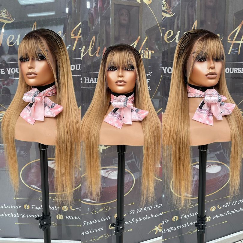 24 inch Blonde Fringe Wig