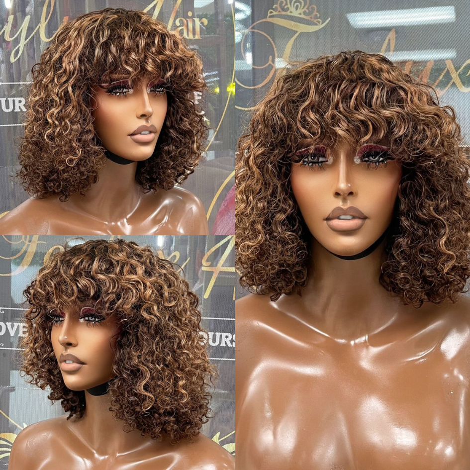 Highlighted Fringe Wig