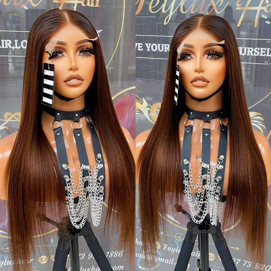24 inch, 5x5 Glueless DD Closure Wig