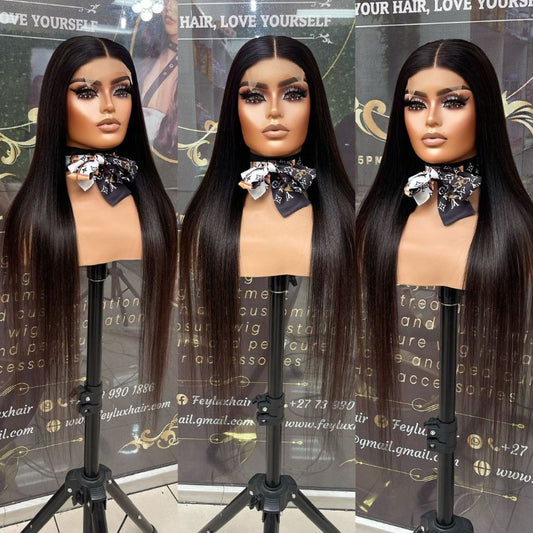5x5 Closure Brazilian Straight Wig